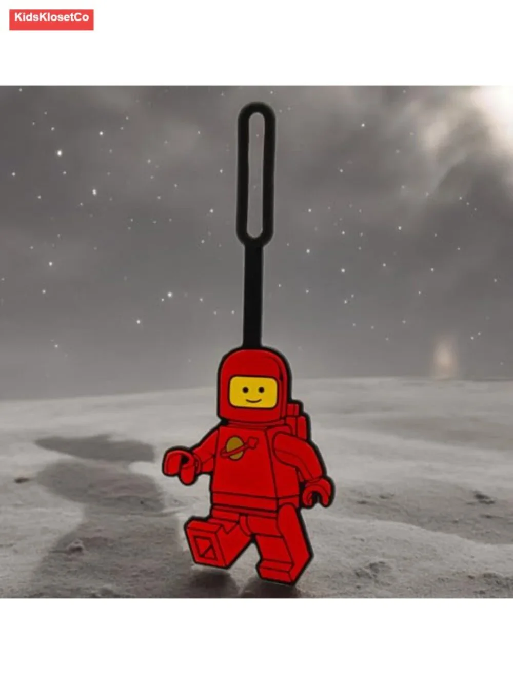 LEGO Spaceman Silicone Bag Tag - Red